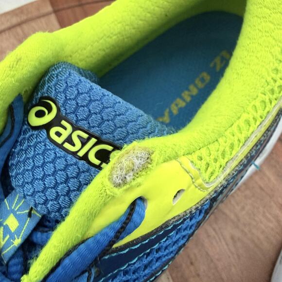 ASICS Gel-Kayano 21 Running Shoes Mens Size 8.5 Blue Neon Yellow Sneakers T4H2N - Picture 9 of 14